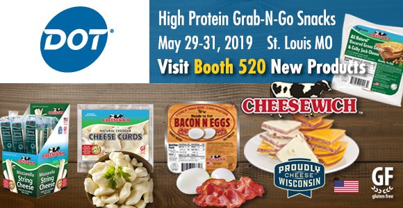 DOT Foods Innovations 2019 St. Louis | May 29-31 Cheesewich™ tastings at Booth #520