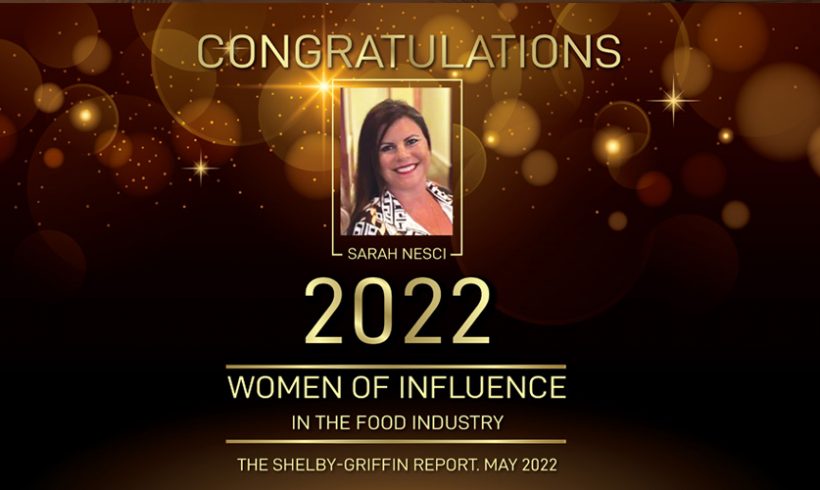 Sarah Nesci Receives Women Of Influence In Food Industry Award