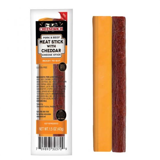 Cheesewich™ Cheddar Beef Stick Hero Image