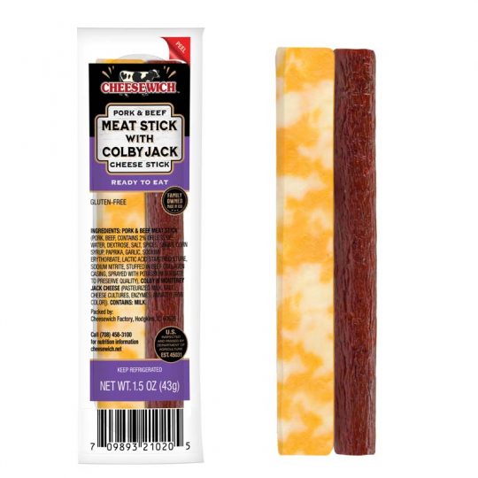 Cheesewich™ colby jack mild meat snack hero image-709893210205
